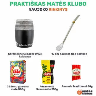 Praktiskas yerba mate naujoko rinkinys - viskas viename, gera kaina