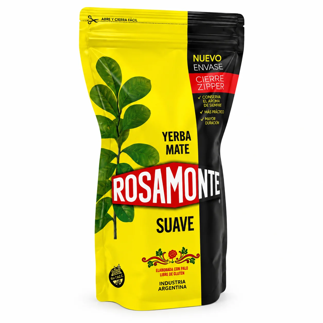 Rosamonte Suave Zipper Argentinos yerba mate 250 g